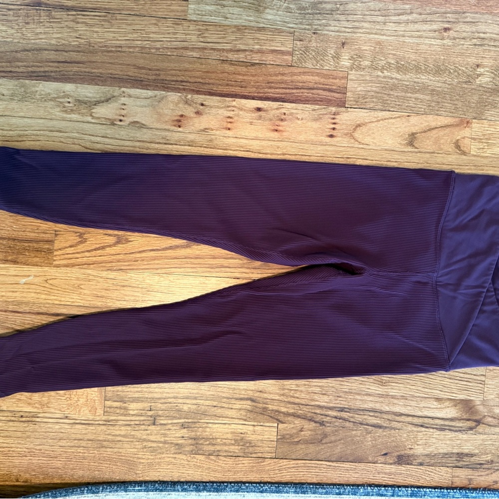 Athleta Deep Plum Athletic Leggings - Picture 4 of 6